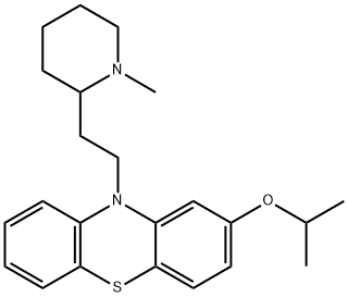 2-(Isopropyloxy)-10-[2-(1-methyl-2-piperidinyl)ethyl]-10H-phenothiazine 结构式
