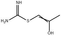 Carbamimidothioic acid, 2-hydroxy-1-propenyl ester (9CI) 结构式