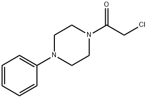 2-氯-1-(4-苯基哌唑)乙酮 结构式