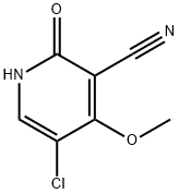 5-氯-2-羟基-3-氰基-4-甲氧基吡啶 结构式