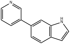 6-吡啶-3-基-1H-吲哚 结构式