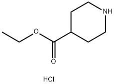 4-哌啶羧酸乙酯盐酸盐 结构式
