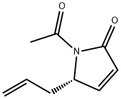 2H-Pyrrol-2-one, 1-acetyl-1,5-dihydro-5-(2-propenyl)-, (S)- (9CI) 结构式