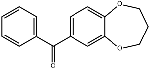 (3,4-二氢-2H-苯并[B][1,4]二氧杂卓-7-基)(苯基)甲酮 结构式