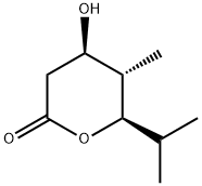 2H-Pyran-2-one,tetrahydro-4-hydroxy-5-methyl-6-(1-methylethyl)-,(4R,5S,6R)-(9CI) 结构式