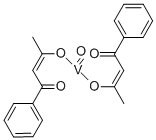 二(1-苯基-1,3-丁二酮)氧代钒(Ⅳ) 结构式