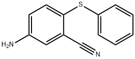 5-amino-2-(phenylsulfanyl)benzenecarbonitrile 结构式