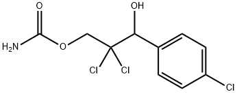 Carbamic acid 2,2-dichloro-3-(p-chlorophenyl)-3-hydroxypropyl ester 结构式