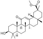 18-BETA-GLYCYRRHETINIC ACID METHYL ESTER 结构式