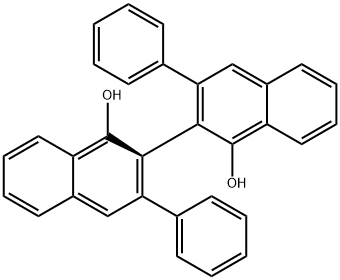2R)-(+)-3,3'-二苯基-[2,2'-联二萘]-1,1'-二醇 结构式