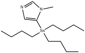 1 -甲基- 5 -(三正丁基锡)咪唑 结构式