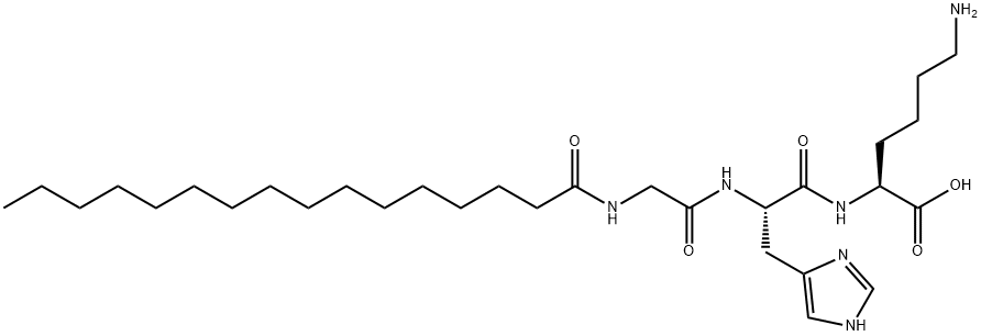 棕榈酰三肽-1 结构式
