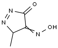 3H-Pyrazole-3,4(5H)-dione,5-methyl-,4-oxime(9CI) 结构式