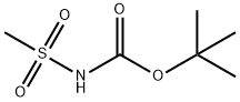 N-甲基磺酰基氨基甲酸叔丁酯 结构式