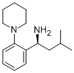 (S)-3-甲基-1-[2-(1-哌啶基)苯基]丁胺 结构式