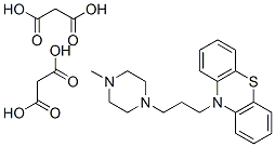 10-[3-(4-甲基哌嗪-1-基)丙基]-10H-吩噻嗪二丙二酸盐 结构式