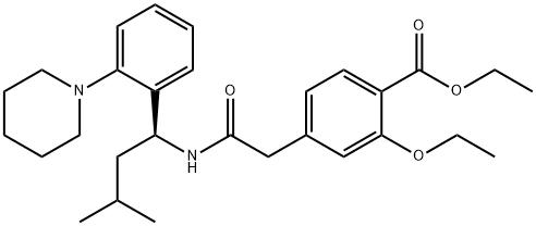 (S)-瑞格列奈乙基酯 结构式