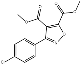 dimethyl 3-(4-chlorophenyl)-4,5-isoxazoledicarboxylate 结构式