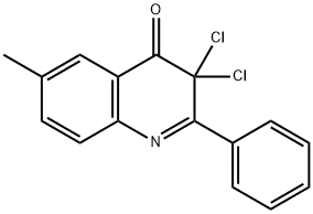 4(3H)-Quinolinone,  3,3-dichloro-6-methyl-2-phenyl- 结构式