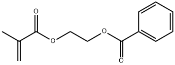 2-(苯甲酰氧基)乙基甲基丙烯酸酯 结构式
