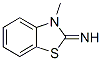 3-甲基-2-亚氨基苯并噻唑 结构式