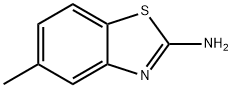 2-氨基-5-甲基苯并噻唑 结构式