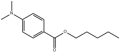 4-(二甲基氨基)苯甲酸戊酯 结构式