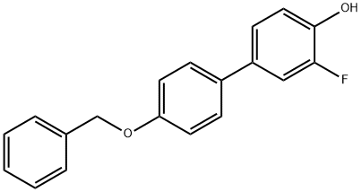 3-氟-4'-(苯基甲氧基)[1,1'-联苯]-4-醇 结构式