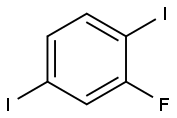 1,4-二碘-2-氟苯 结构式