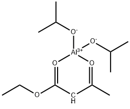 (3-氧代丁酸乙酯根-O1’,O3)二(丙醇-2-根)合铝 结构式