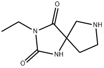 3-ethyl-1,3,7-triazaspiro[4.4]nonane-2,4-dione 结构式