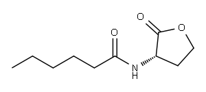己酰-L-高丝氨酸内酯 结构式