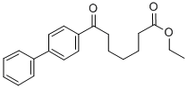 ETHYL 7-(4-BIPHENYL)-7-OXOHEPTANOATE 结构式