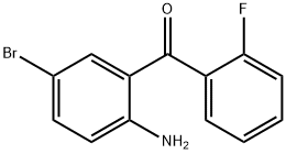 2-氨基-5-溴-2'-氟二苯甲酮 结构式