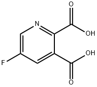 5-fluoropyridine-2,3-dicarboxylic acid 结构式