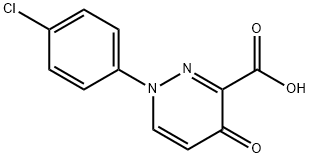 1-(4-氯苯基)-4-氧代-1,4-二氢哒嗪-3-羧酸 结构式