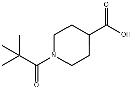 1-新戊酰4-哌啶甲酸 结构式