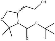 (S)-N-BOC-2,2-二甲基-4-(2-羟乙基)噁唑烷 结构式