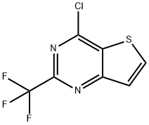 4-氯-2-三氟甲基噻吩并[3,2-D]嘧啶 结构式