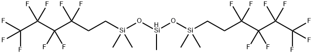 双(九氟己基二甲基硅氧基)甲基硅烷 结构式