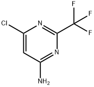 6-氯-2-三氟甲基嘧啶-4-胺 结构式