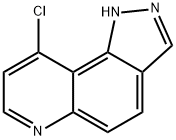 9-chloro-1H-pyrazolo[3,4-f]quinoline 结构式