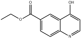 4-羟基-6-喹啉羧酸乙酯 结构式