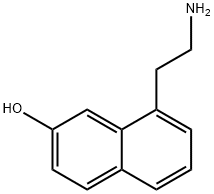 2-(7-羟基-1-萘基)乙胺 结构式