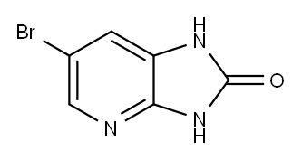 6-溴-1H-咪唑并[4,5-B]吡啶-2(3H)-酮 结构式