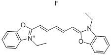 碘化-3,3ˊ-二乙基氧杂二羰花青 结构式