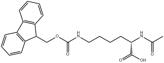 N-乙酰基-N'-FMOC-L-赖氨酸 结构式