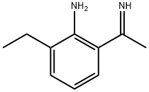 Benzenamine,  2-ethyl-6-(1-iminoethyl)- 结构式