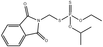 Dithiophosphoric acid O-ethyl S-(1,3-dihydro-1,3-dioxo-2H-isoindol-2-ylmethyl)O-isopropyl ester 结构式