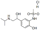 N-[2-hydroxy-5-[1-hydroxy-2-(isopropylamino)ethyl]phenyl]methanesulphonamide monohydrochloride  结构式